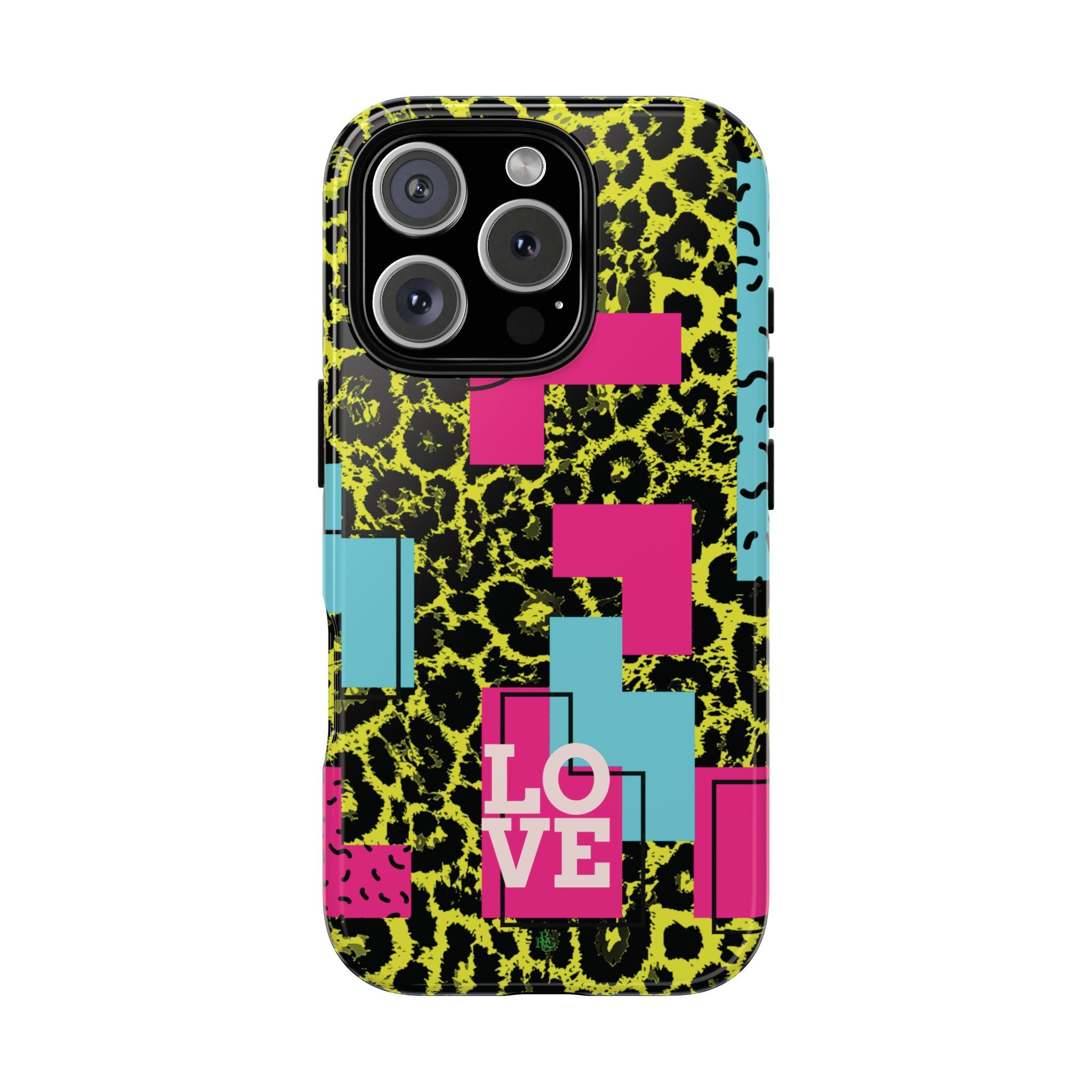 LOVE Neon Yellow RG Phone Case iPhone, Galaxy and Google Tough Cases