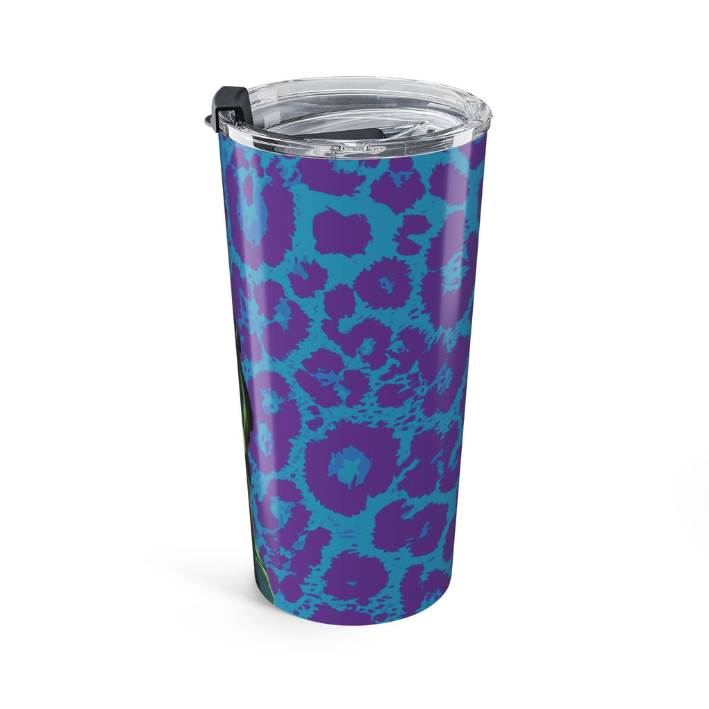 Purple Turquoise Leopard Kz Tumbler 20oz