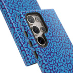 Blue Purple Leopard Tough Phone Case iPhone, Galaxy, or Google Pixel
