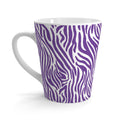 Purple Zebra Print Latte Mug
