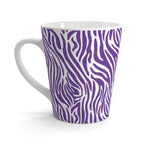 Purple Zebra Print Latte Mug