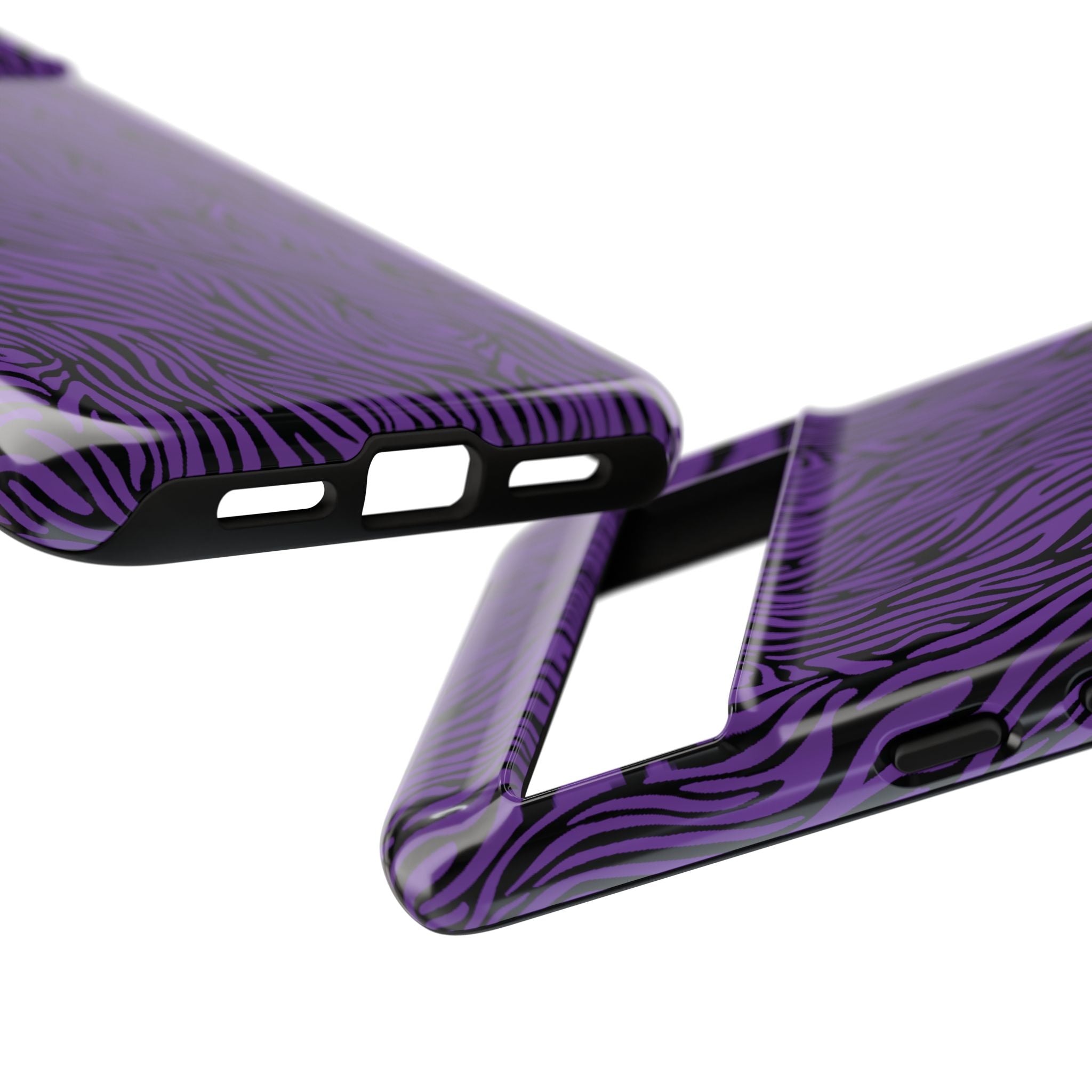 Purple Zebra Tough Phone Case for iPhone, Galaxy, or Google Pixel