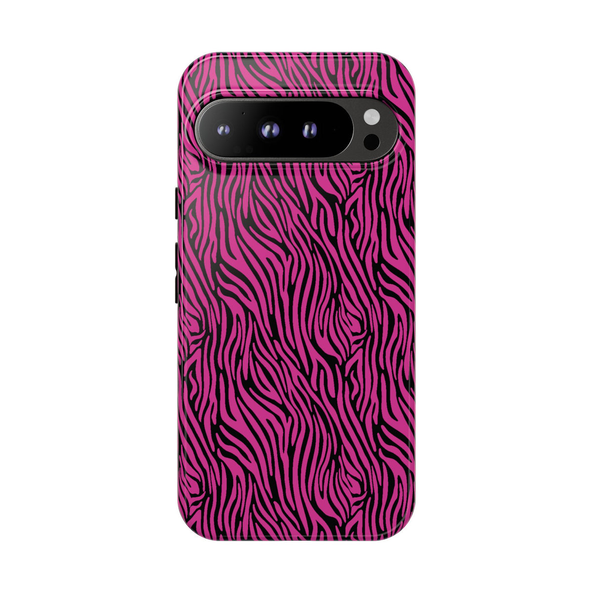 Pink Zebra Tough Phone Case for iPhone, Galaxy, or Google Pixel