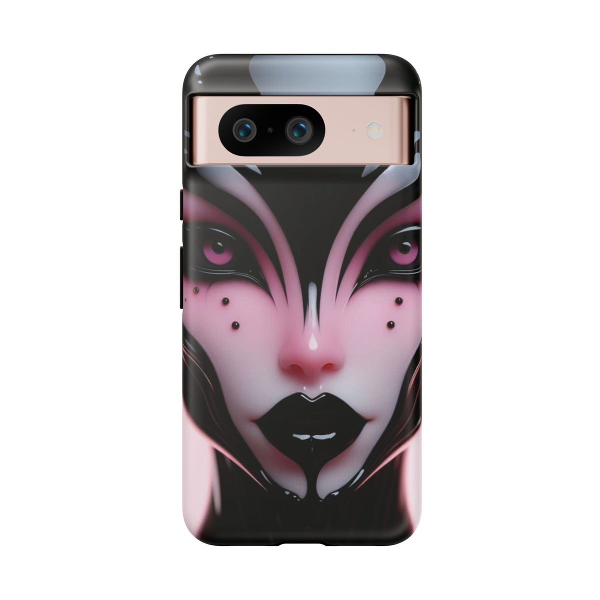 Pink Alien Tough Phone Case for iPhone, Galaxy, or Google Pixel