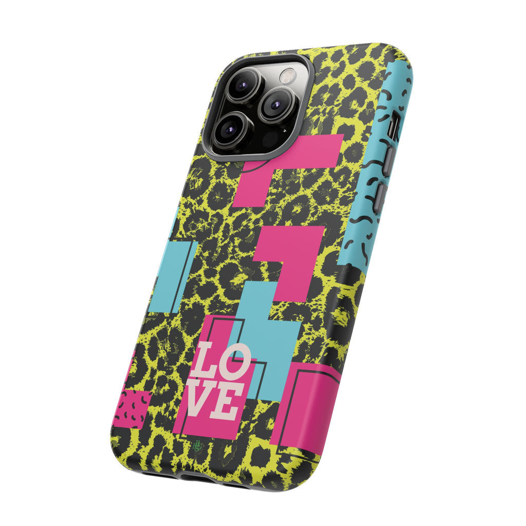 LOVE Neon Yellow RG Phone Case iPhone, Galaxy and Google Tough Cases