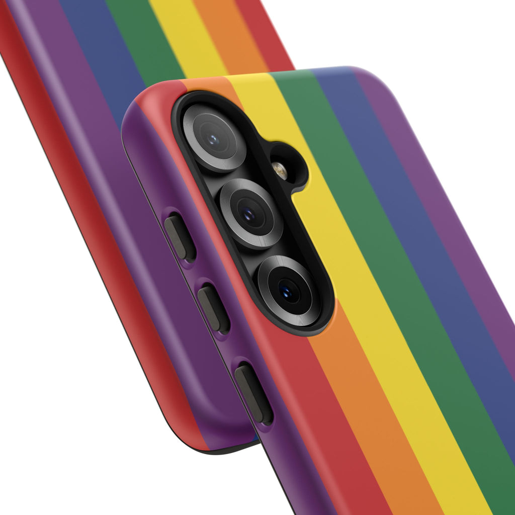 LGBTQ Rainbow Flag Tough Phone Case for iPhone, Galaxy, or Google Pixel