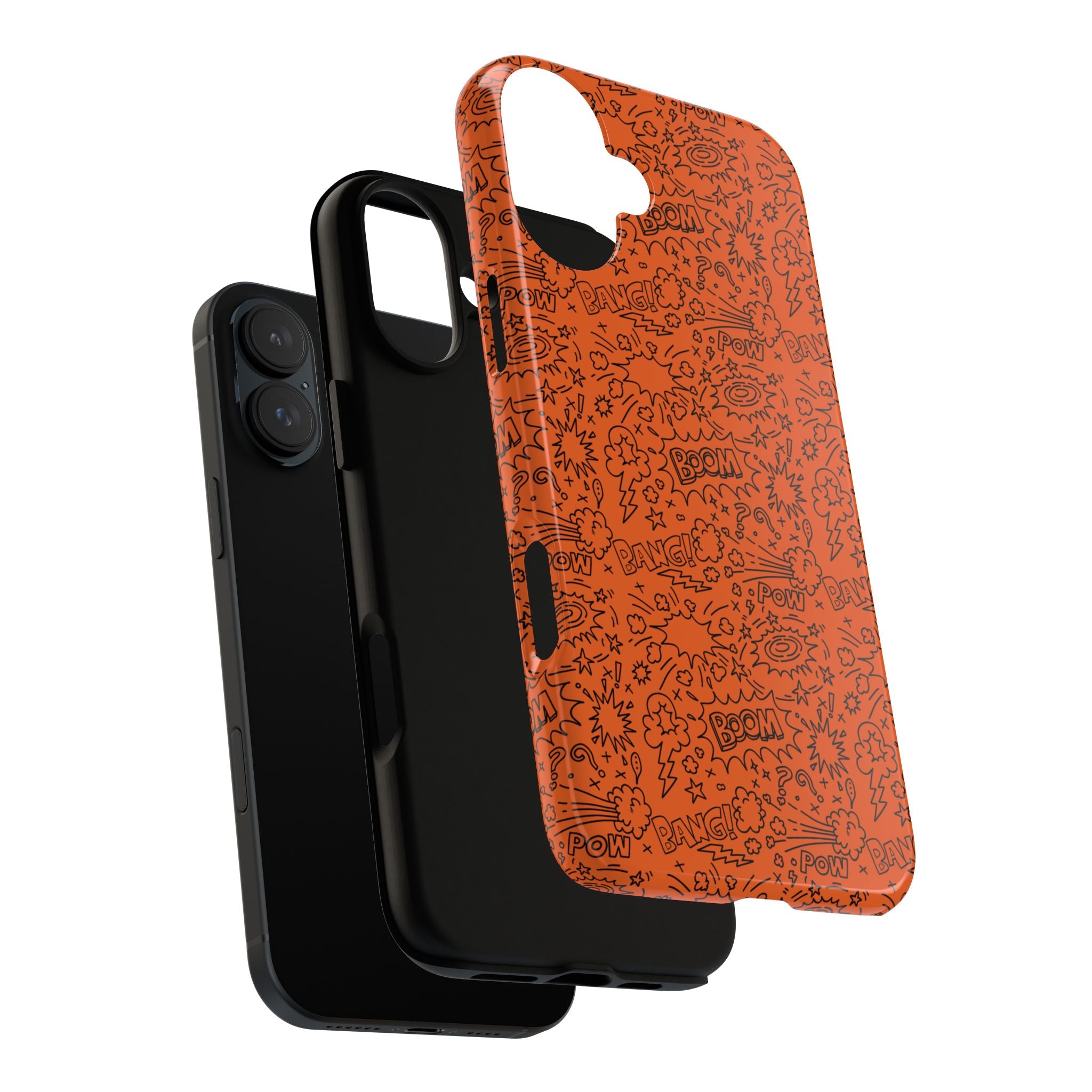Wow Orange Tough Case for iPhone, Galaxy, or Google Pixel