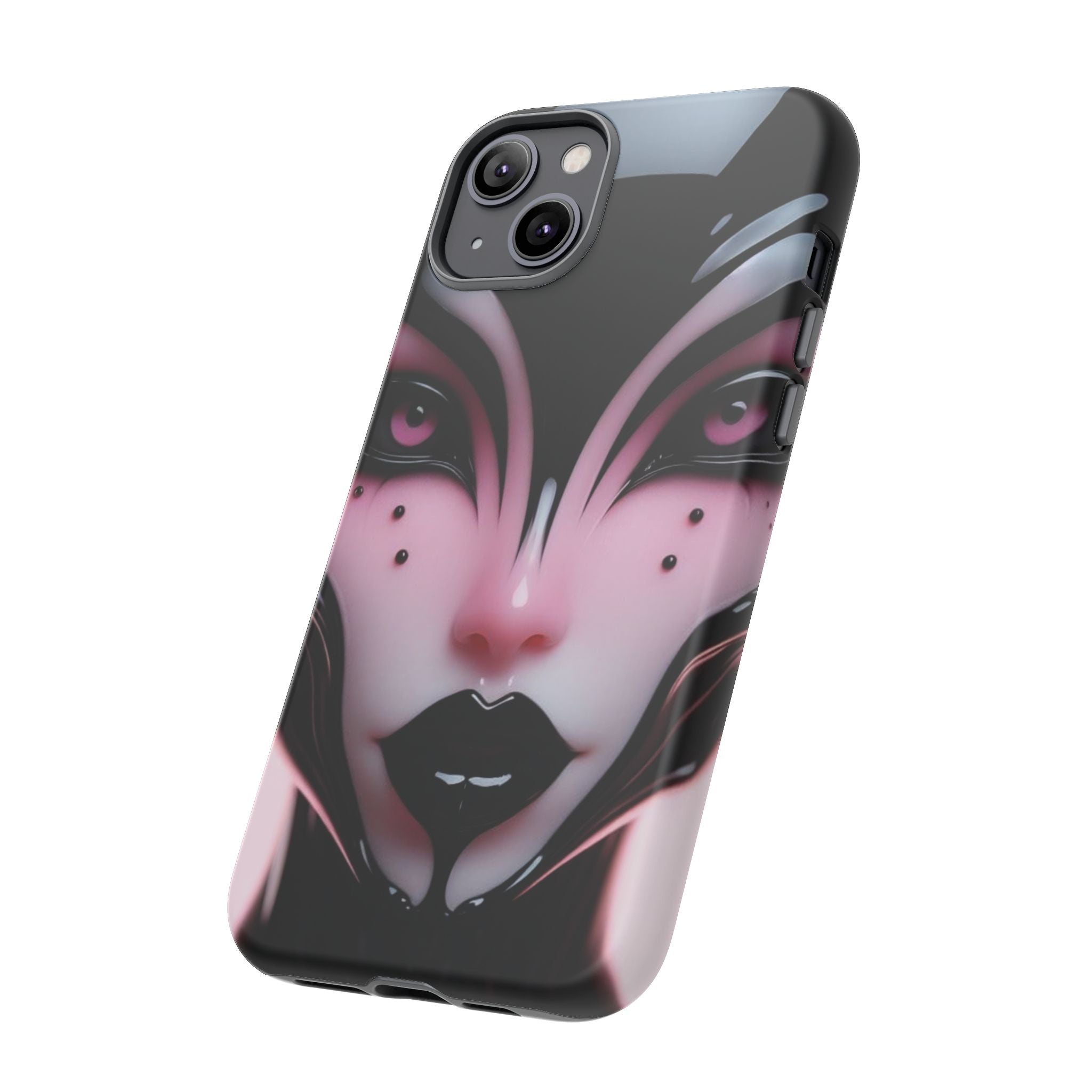 Pink Alien Tough Phone Case for iPhone, Galaxy, or Google Pixel