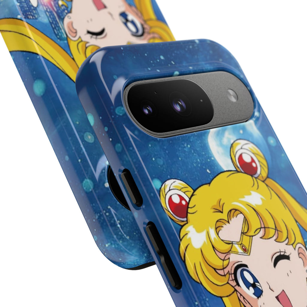 Blue S Moon Tough Case for iPhone, Galaxy, or Google Pixel