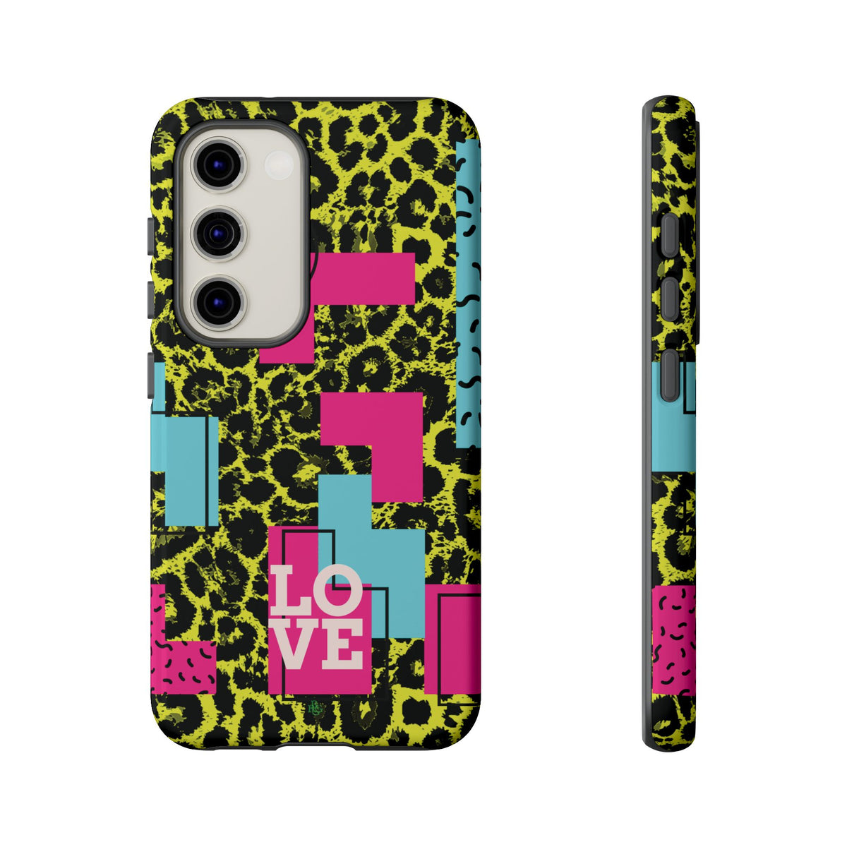 LOVE Neon Yellow RG Phone Case iPhone, Galaxy and Google Tough Cases