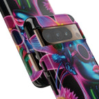 Neon Androgen Cactus Flower Tough Phone Case for iPhone, Galaxy, or Google Pixel