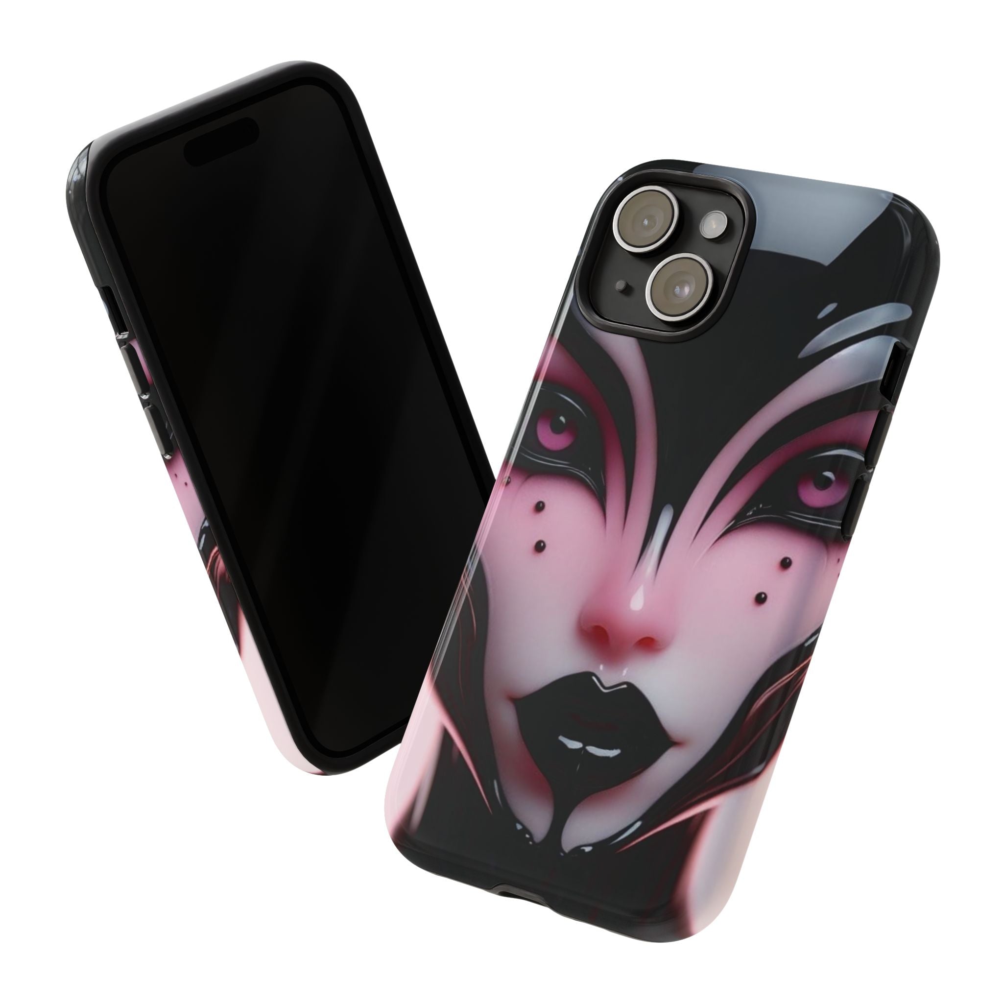 Pink Alien Tough Phone Case for iPhone, Galaxy, or Google Pixel
