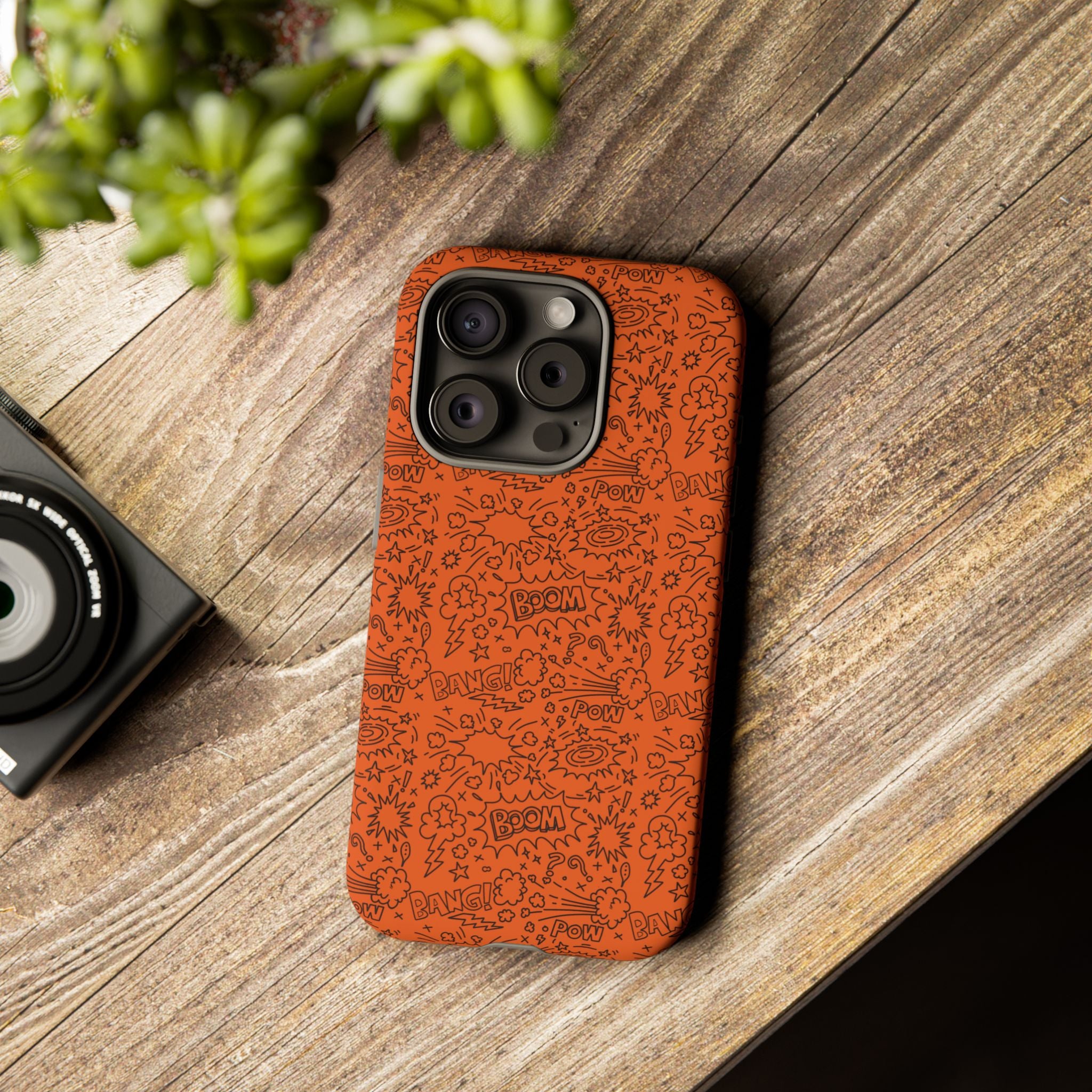Wow Orange Tough Case for iPhone, Galaxy, or Google Pixel