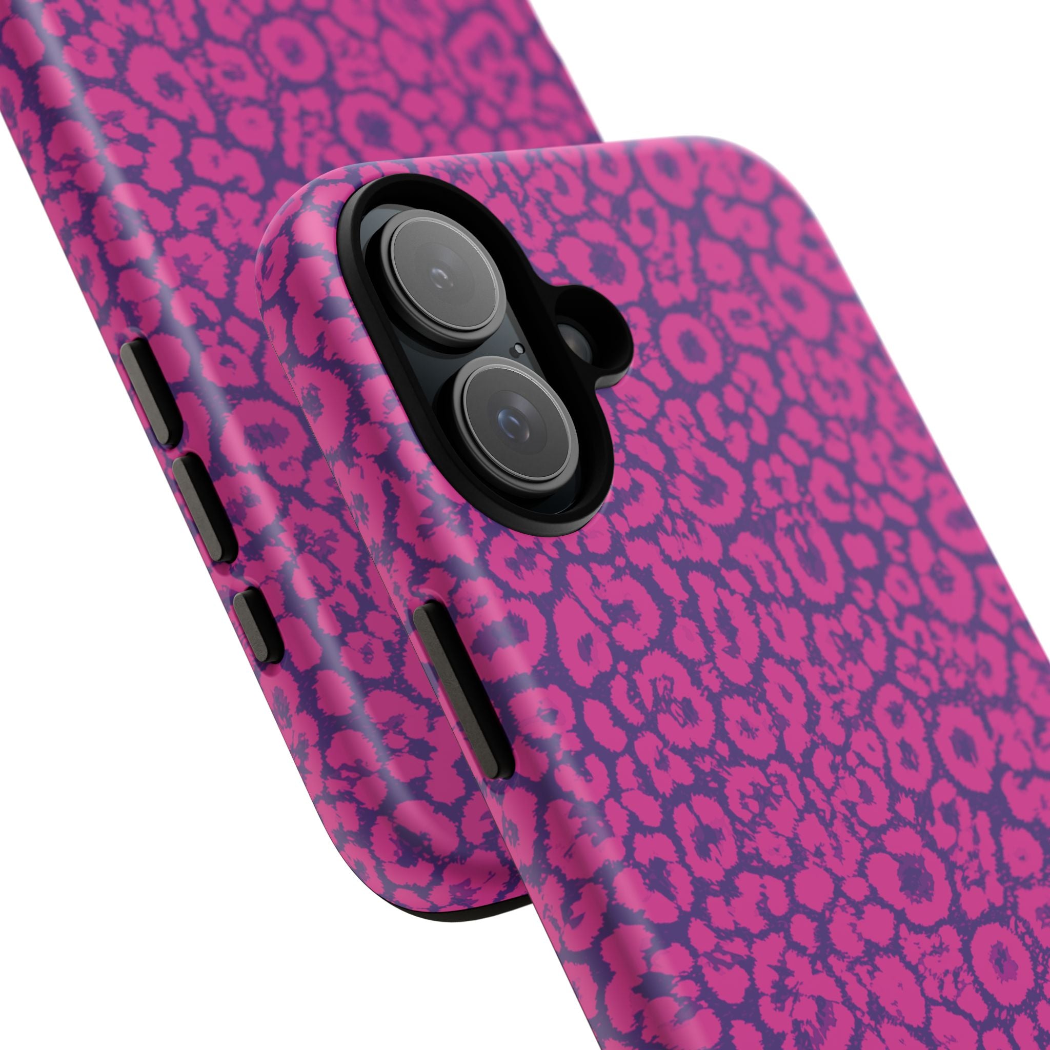 Pink Purple Leopard Tough Phone Case iPhone, Galaxy and Google Pixel