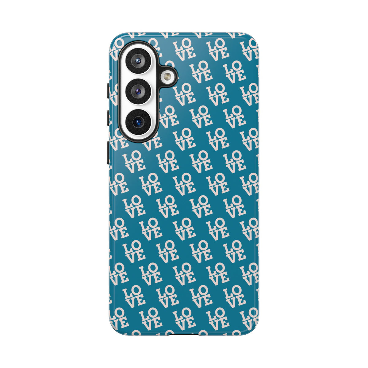LOVE Teal Green Tough Phone Case iPhone, Galaxy, or Google Pixel