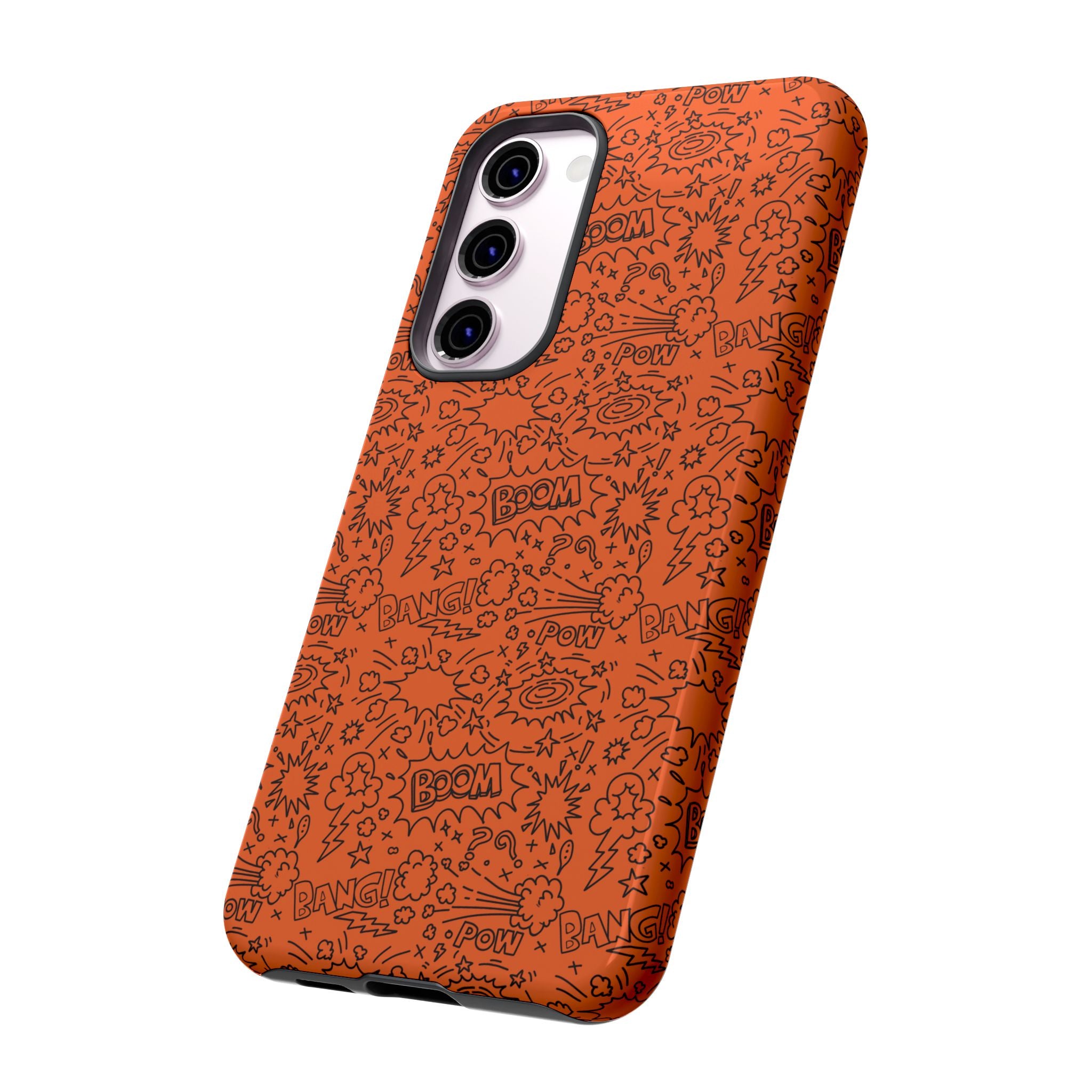 Wow Orange Tough Case for iPhone, Galaxy, or Google Pixel