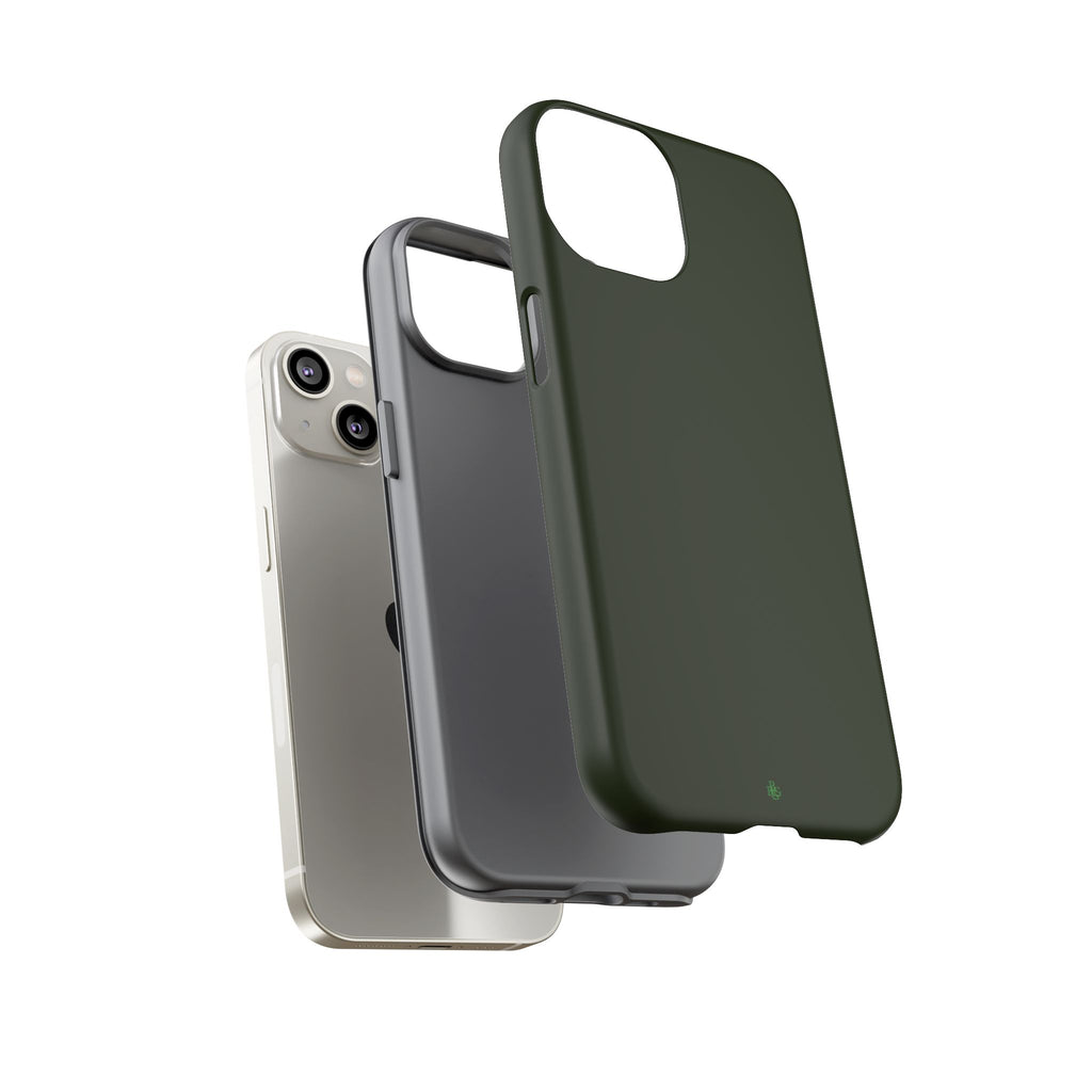 Olive Green Tough Phone Case for iPhone, Galaxy and Google Pixel