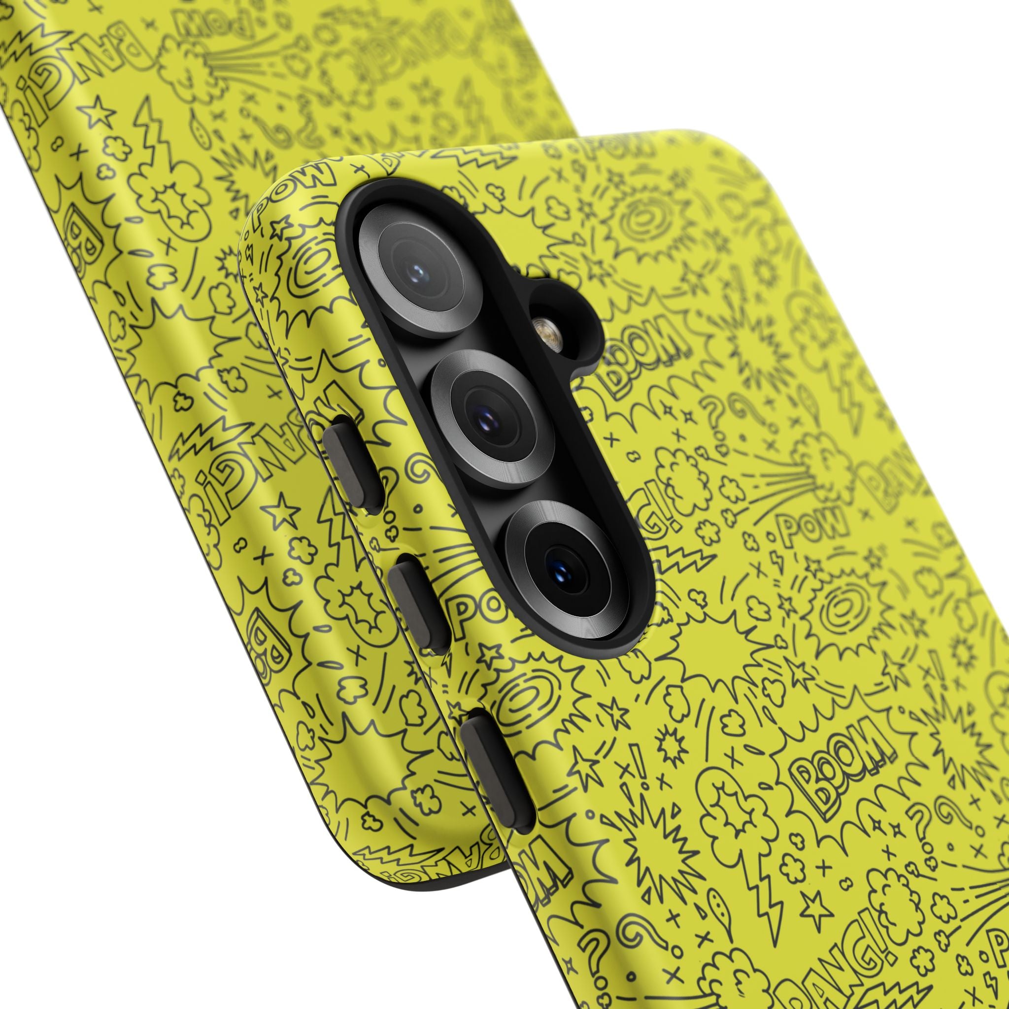 Neon Yellow Wow RG Tough Phone Case for iPhone, Galaxy, or Google Pixel