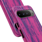 Pink Purple Wood Print Tough Phone Case iPhone, Galaxy, or Google Pixel