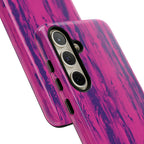 Pink Purple Wood Print Tough Phone Case iPhone, Galaxy, or Google Pixel