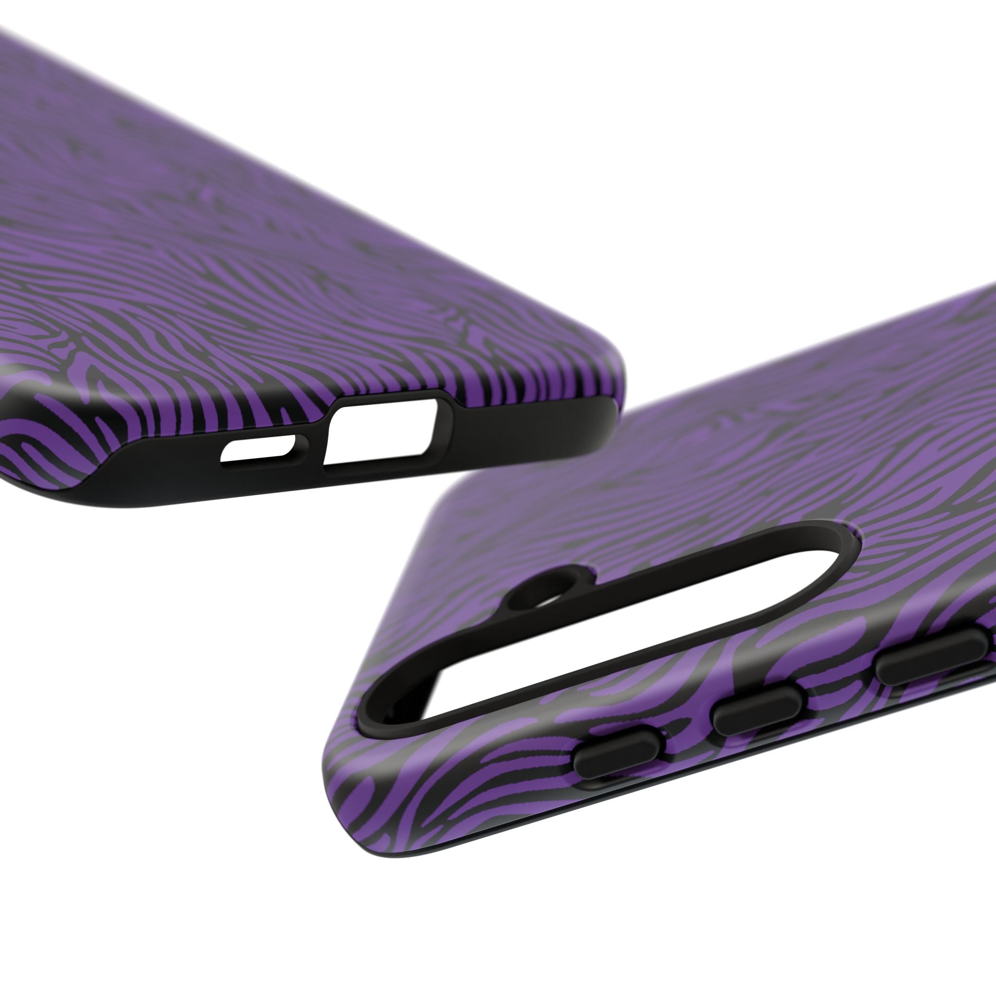 Purple Zebra Tough Phone Case for iPhone, Galaxy, or Google Pixel