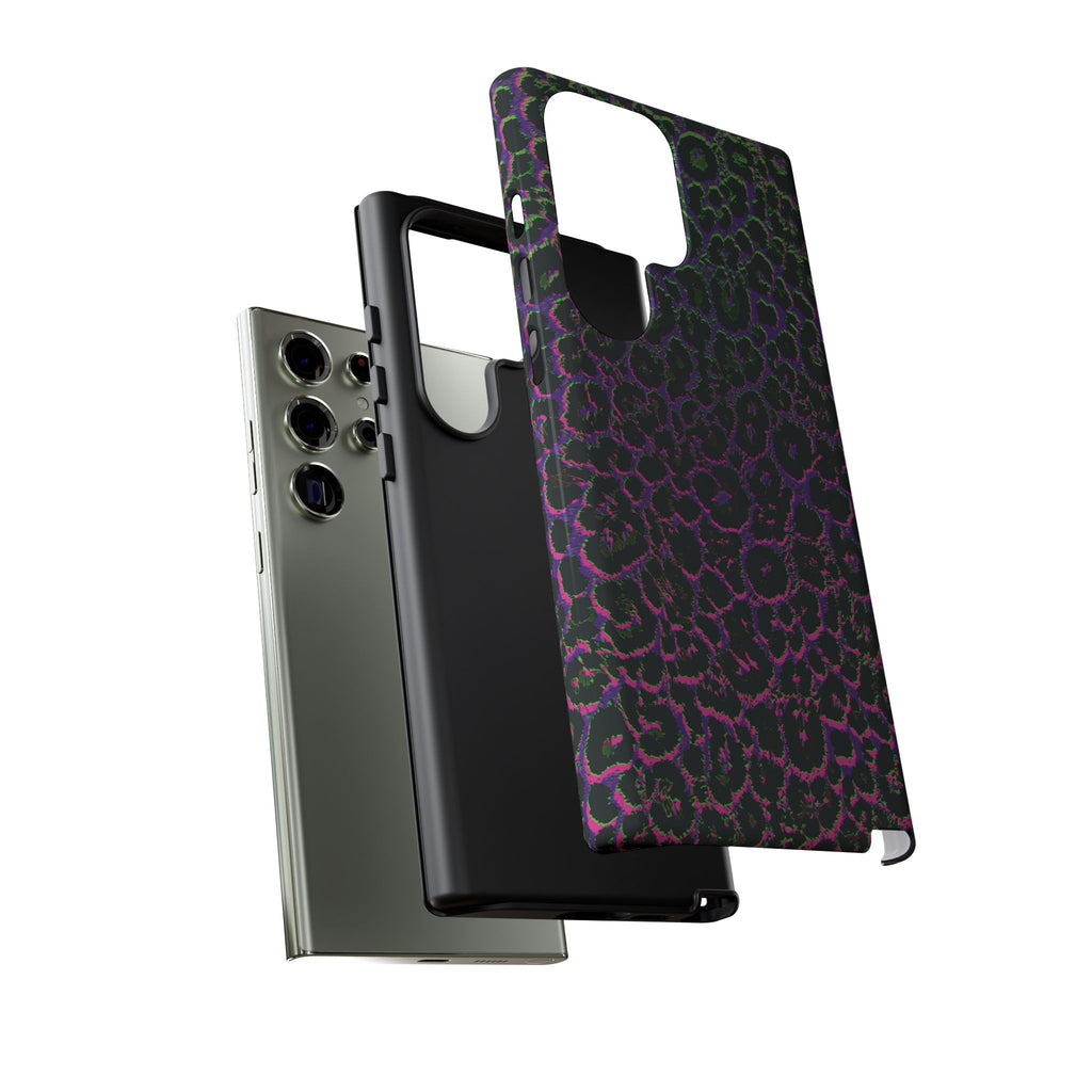 Colorful Leopard Tough Phone Case for iPhone, Galaxy, or Google Pixel