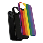 LGBTQ Rainbow Flag Tough Phone Case for iPhone, Galaxy, or Google Pixel