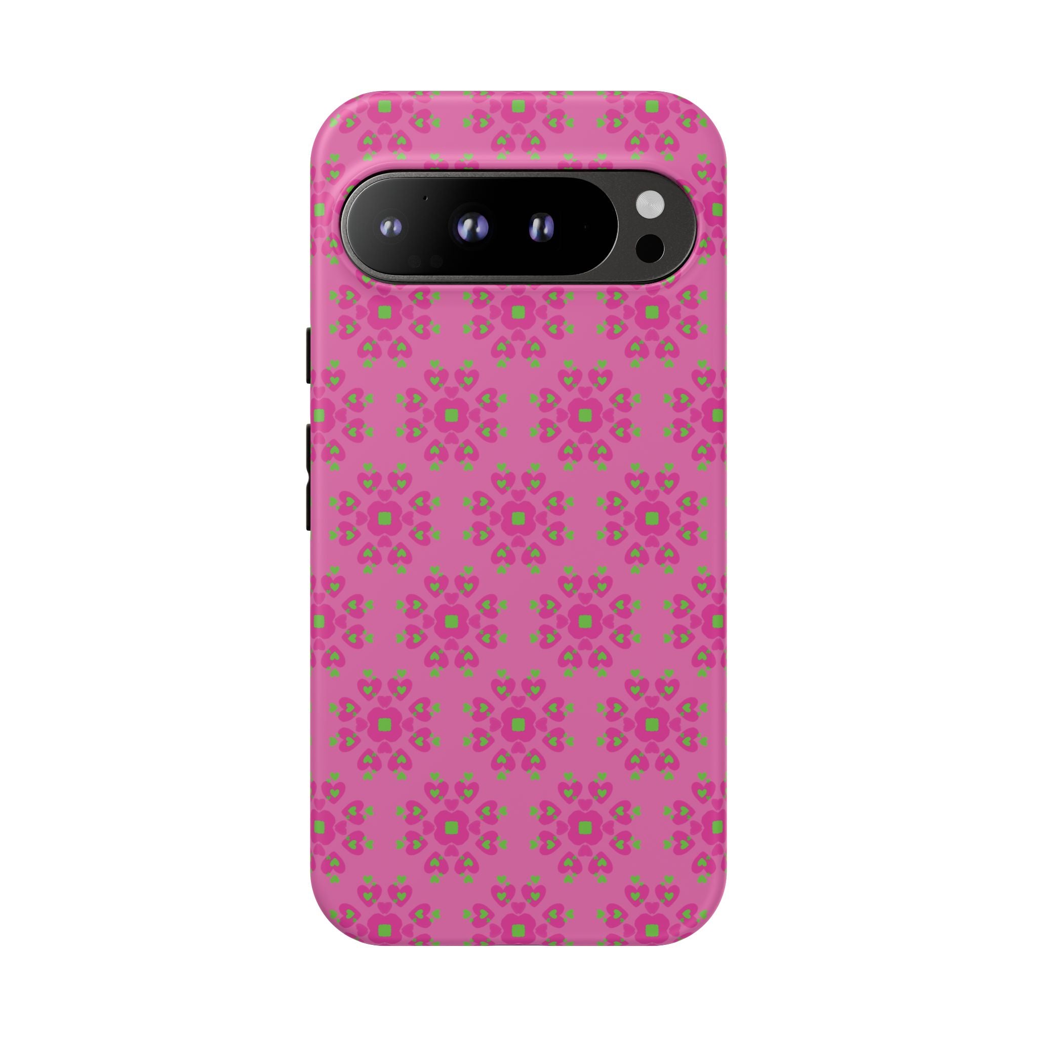 Floresta Heart Pink Tough Phone Case iPhone, Galaxy, or Google Pixel