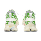 Neon Green Leopard Women's Mesh Sneakers