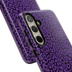 Purple Leopard Tough Case for iPhone, Galaxy or Google Pixel