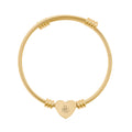 RG Heart Cuff Bracelet (Engraving)