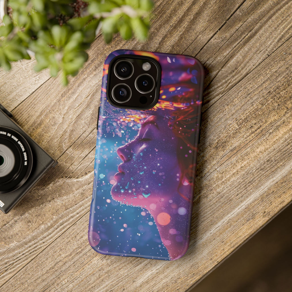 Meditating Underwater Tough Phone Case for iPhone, Galaxy, or Google Pixel