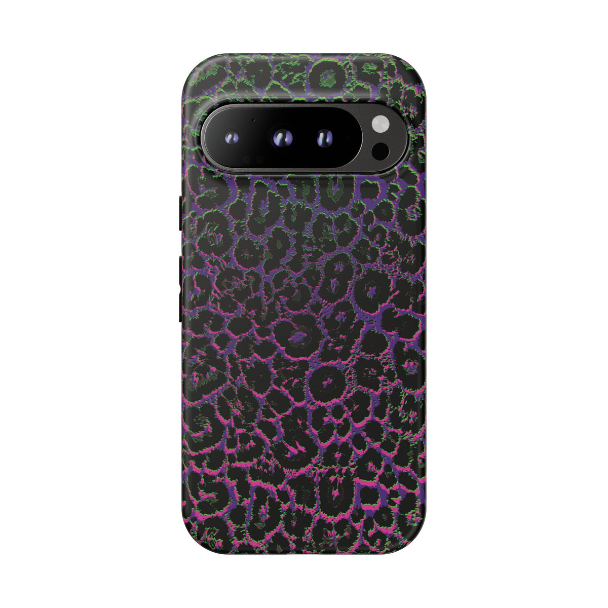 Colorful Leopard Tough Phone Case for iPhone, Galaxy, or Google Pixel