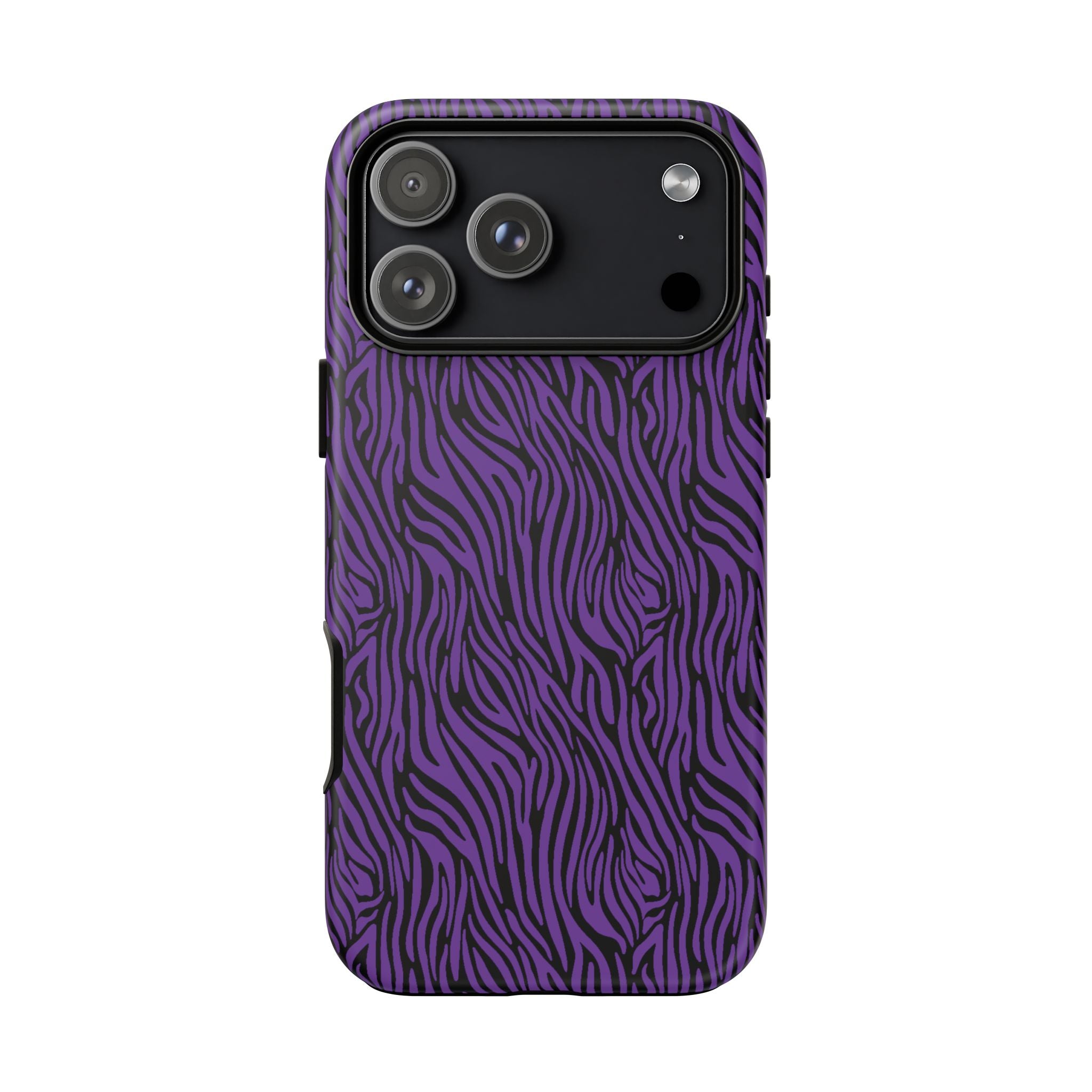 Purple Zebra Tough Phone Case for iPhone, Galaxy, or Google Pixel