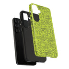 Neon Lime Wow Tough Case for iPhone, Galaxy, or Google Pixel