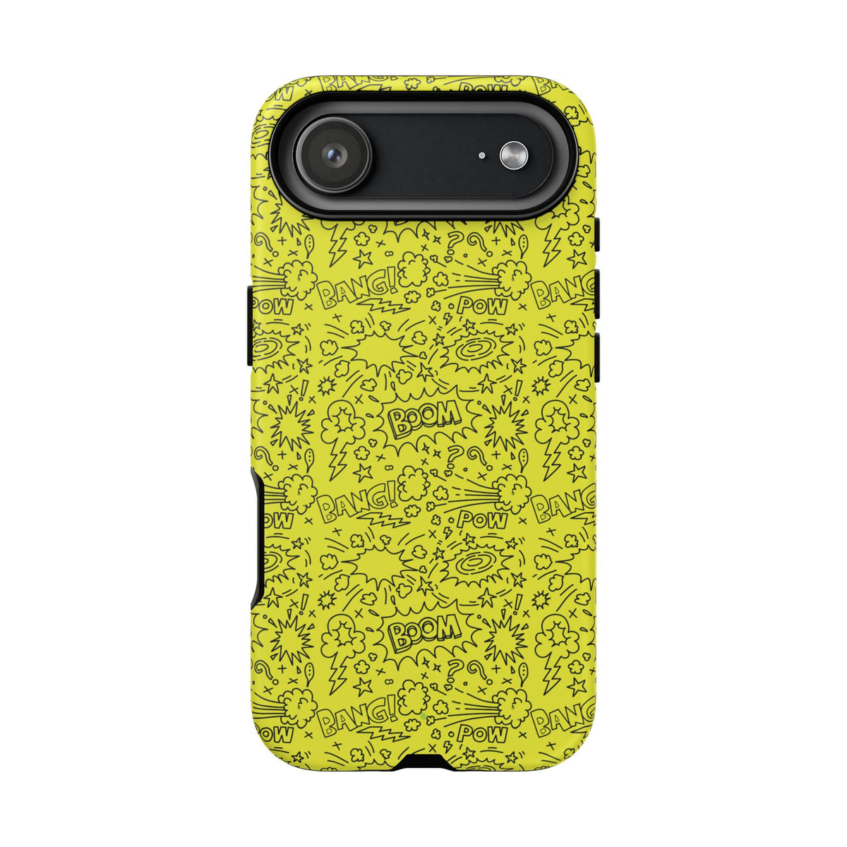 Neon Yellow Wow RG Tough Phone Case for iPhone, Galaxy, or Google Pixel