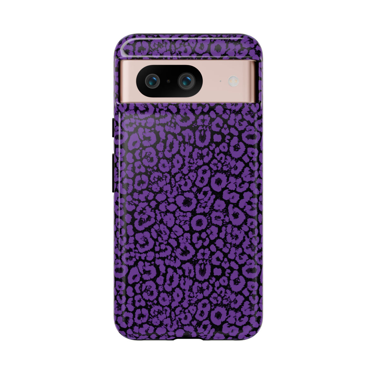 Purple Leopard Tough Case for iPhone, Galaxy or Google Pixel