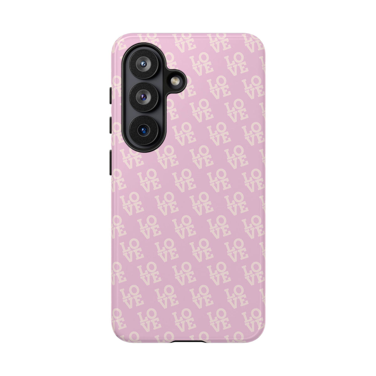 Pink 'LOVE' Pattern Tough Phone Case
