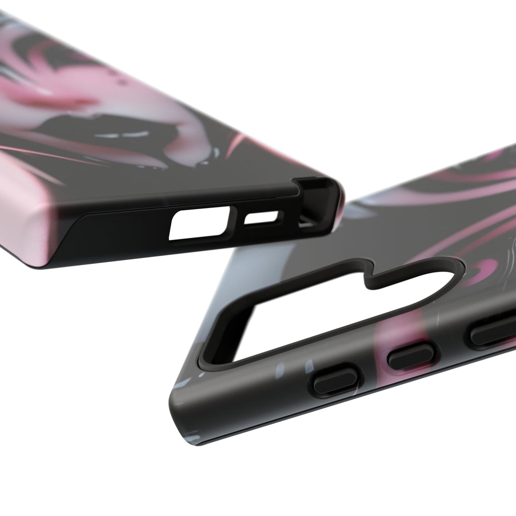 Pink Alien Tough Phone Case for iPhone, Galaxy, or Google Pixel