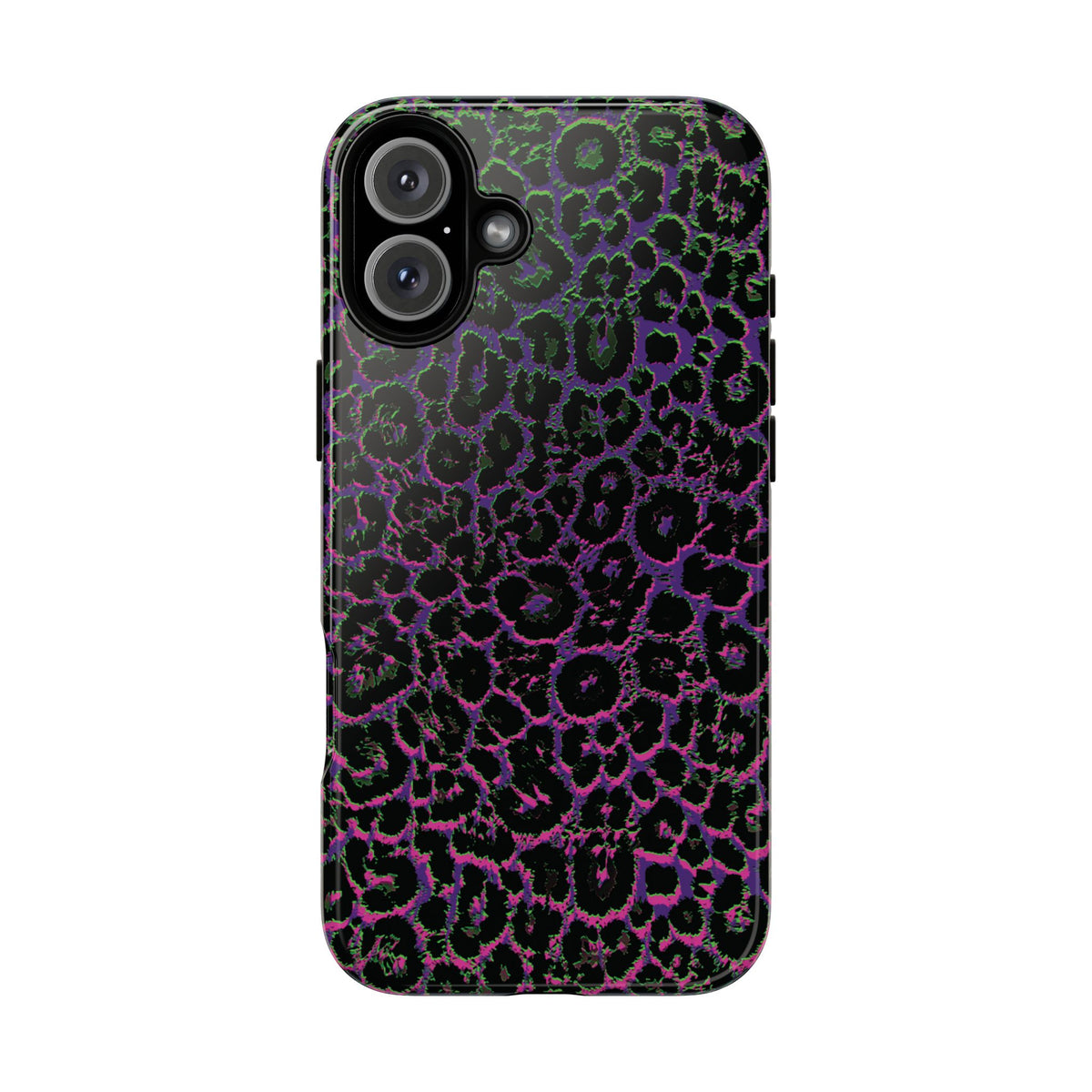 Colorful Leopard Tough Phone Case for iPhone, Galaxy, or Google Pixel