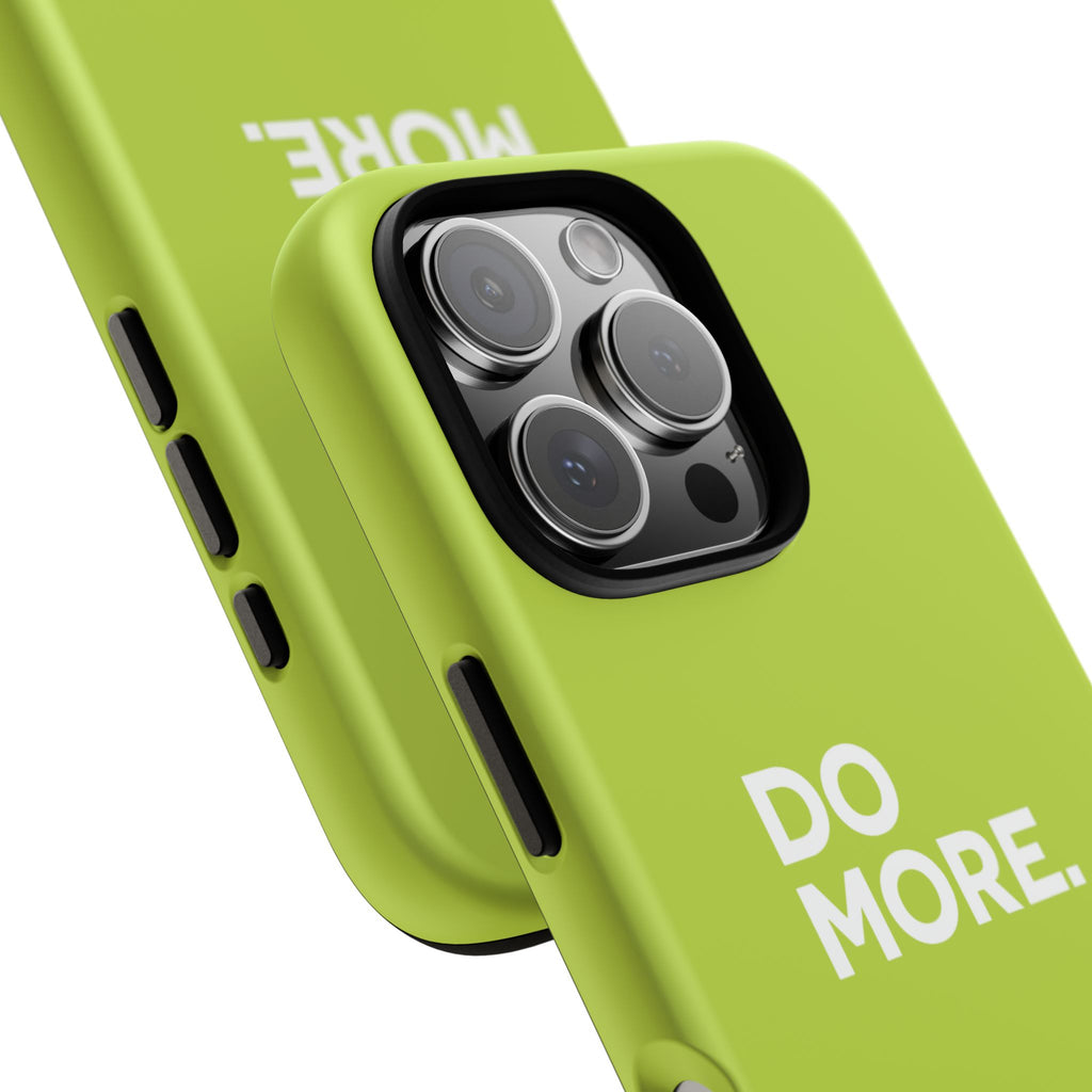 Do More (Neon Yellow) Tough Phone Case for iPhone, Galaxy or Google Pixel
