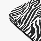 Black and White Zebra Print Mouse Pad
