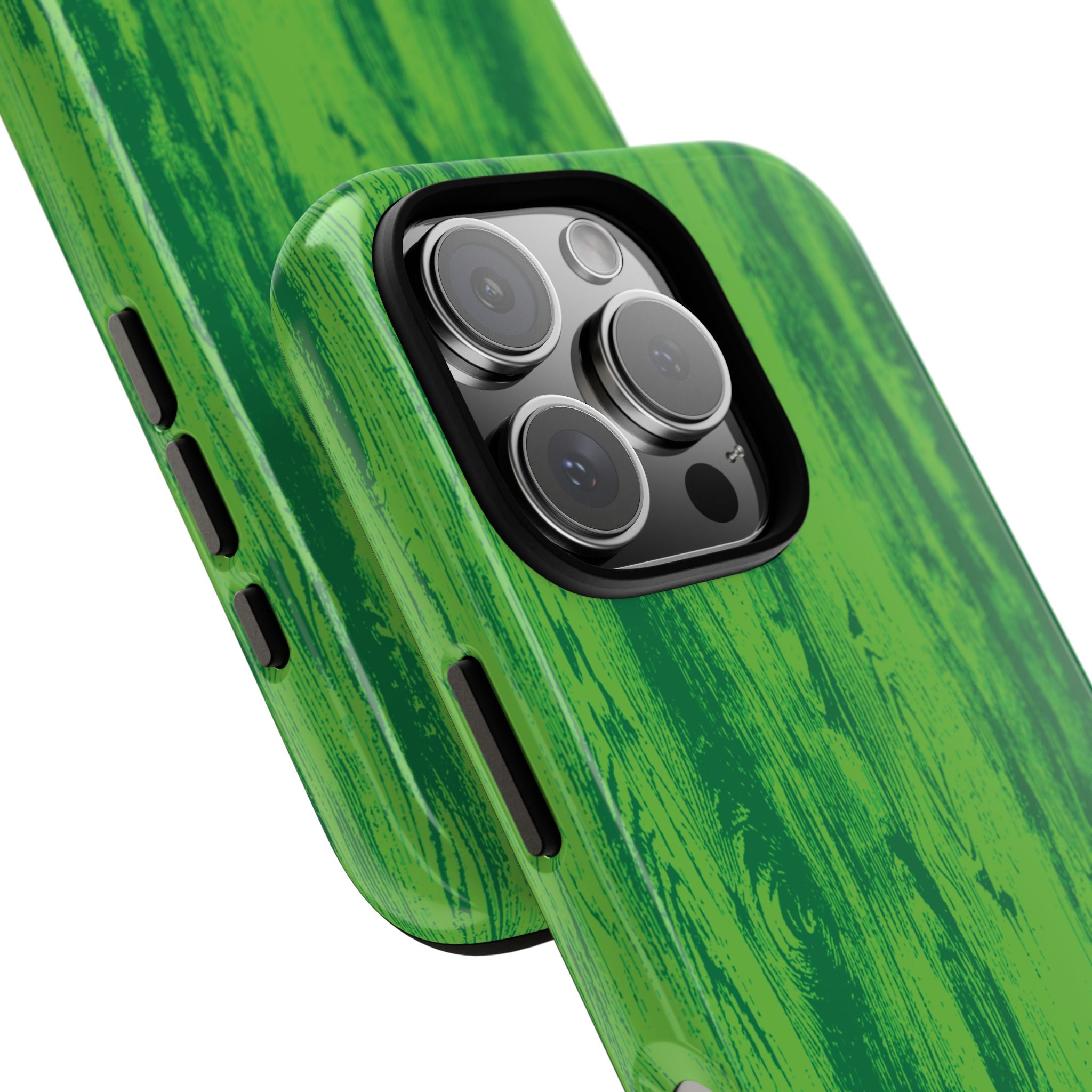 Neon Green Wood Tough Phone Case iPhone, Galaxy, or Google Pixel