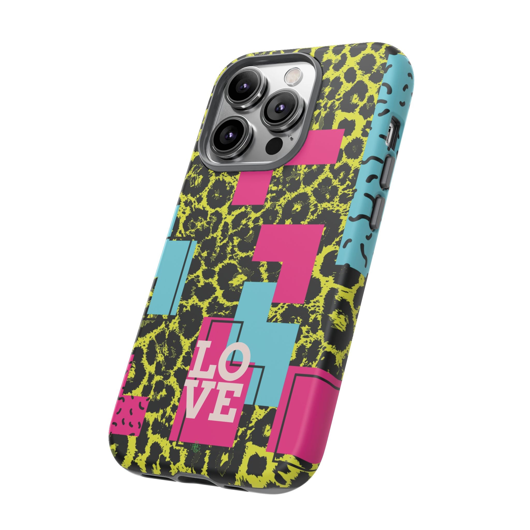 LOVE Neon Yellow RG Phone Case iPhone, Galaxy and Google Tough Cases