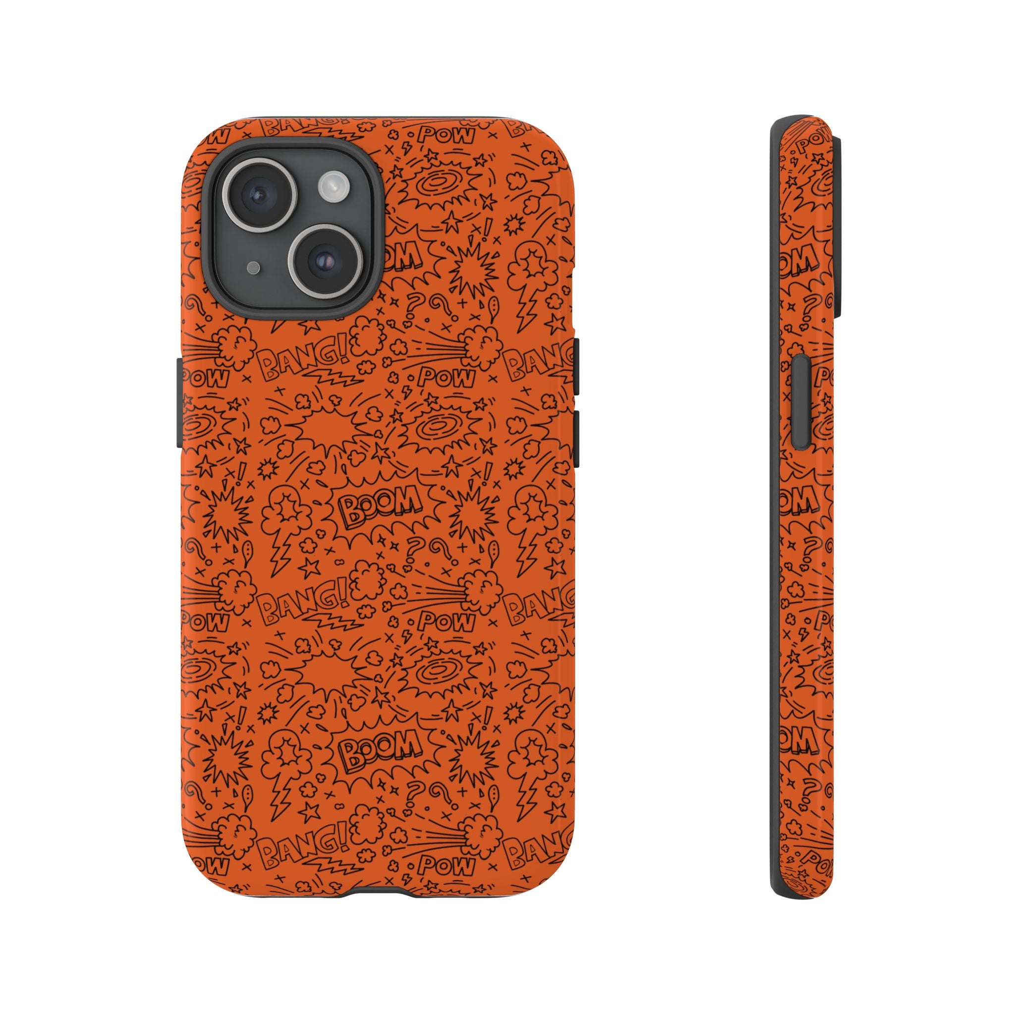 Wow Orange Tough Case for iPhone, Galaxy, or Google Pixel