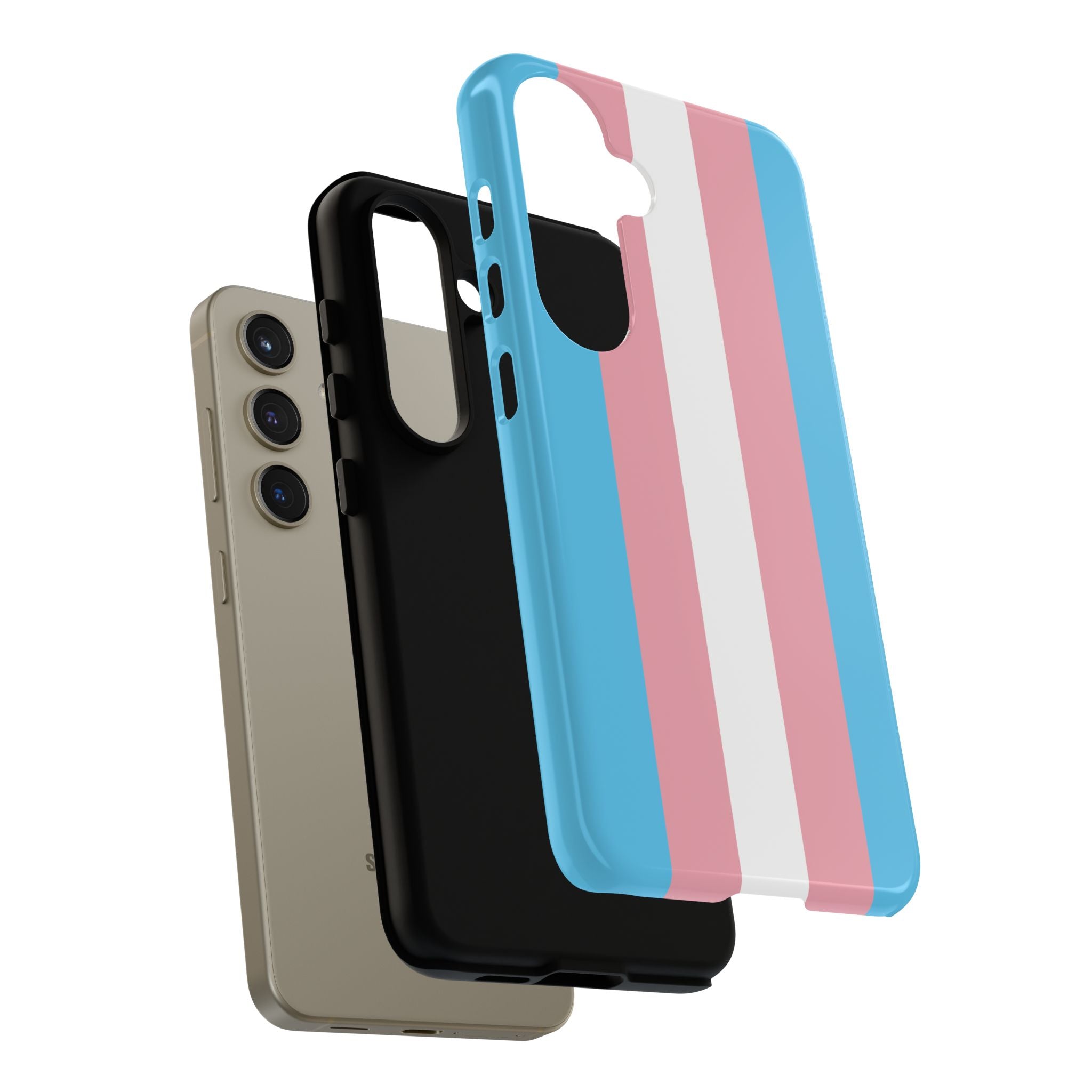 Trans Colors Tough Phone Case for iPhone, Galaxy, or Google Pixel