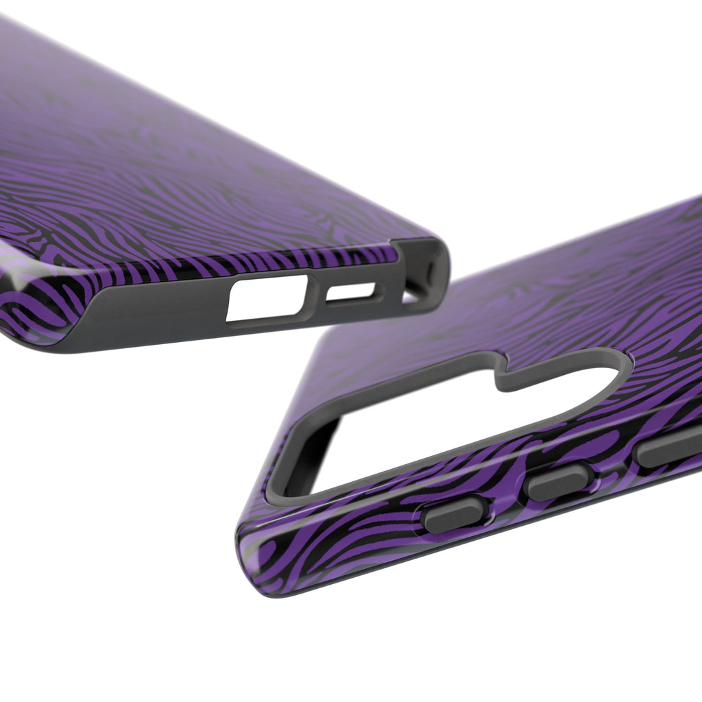 Purple Zebra Tough Phone Case for iPhone, Galaxy, or Google Pixel