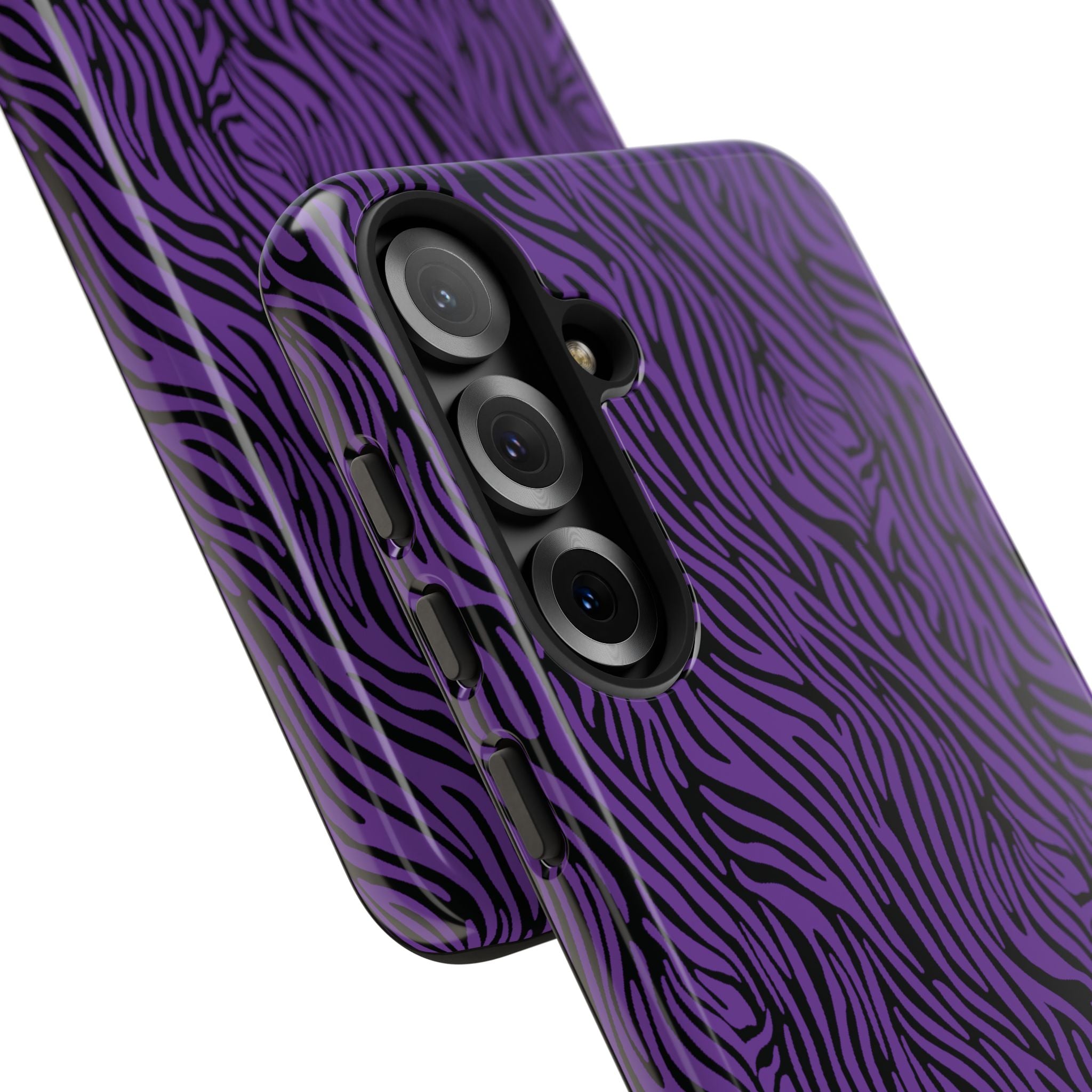 Purple Zebra Tough Phone Case for iPhone, Galaxy, or Google Pixel
