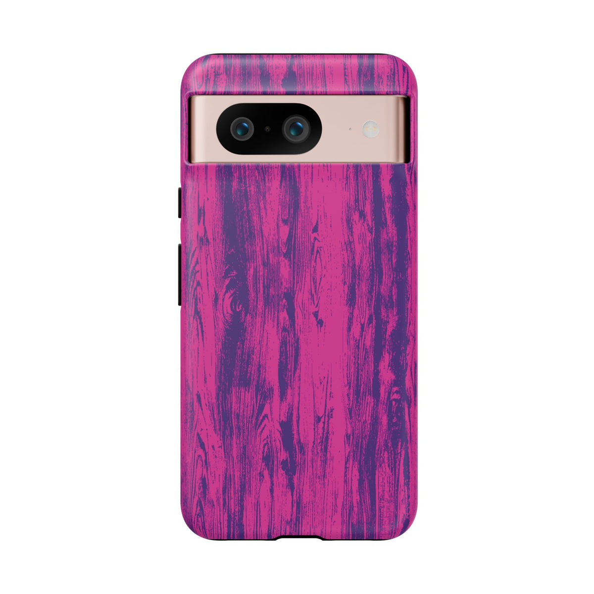 Pink Purple Wood Tough Phone Case iPhone, Galaxy, or Google Pixel