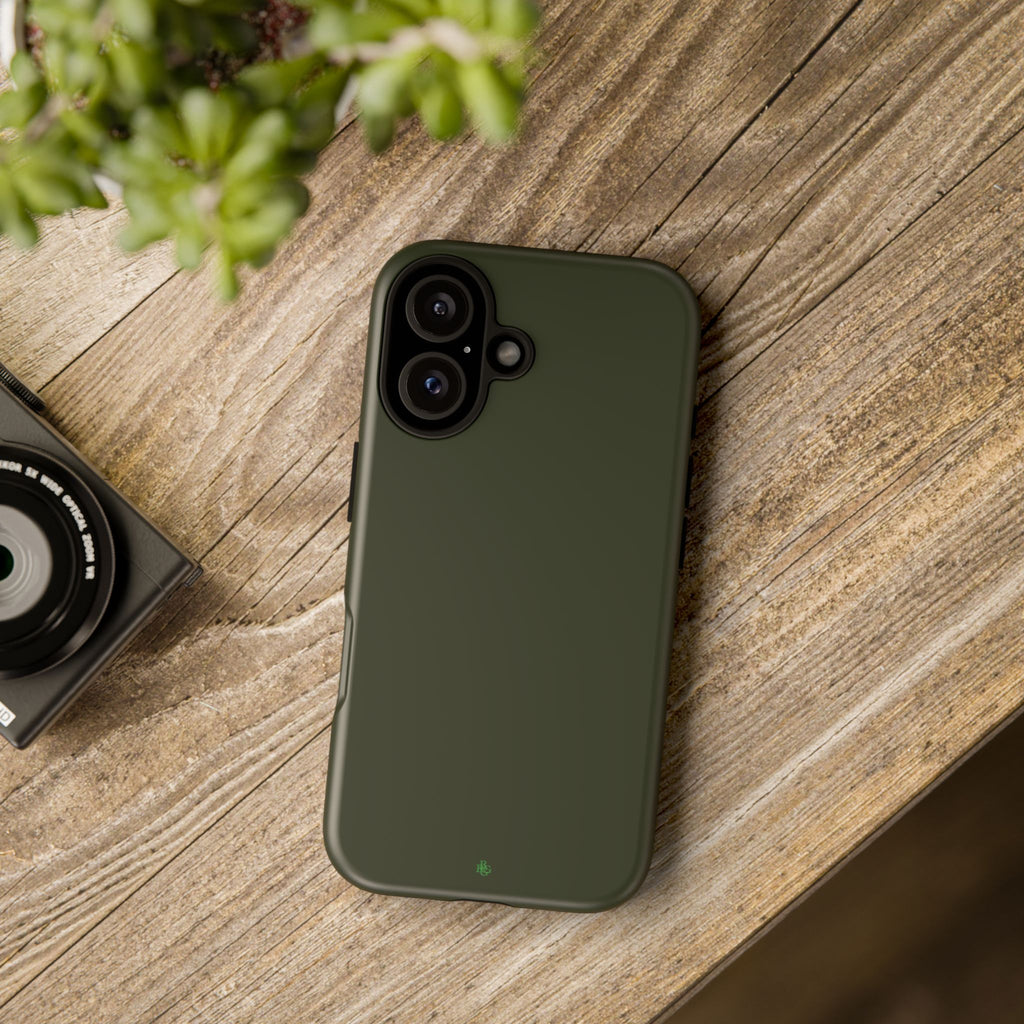 Olive Green Tough Phone Case for iPhone, Galaxy and Google Pixel